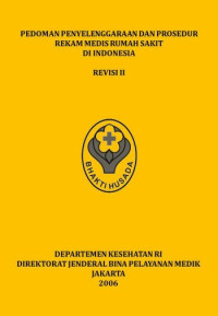 Buku pedoman catatan rekam medik rumah sakit