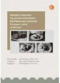 Image of Resep Kreasi Olahan Pangan Berbahan Dasar Pangan Lokal di Bromo
