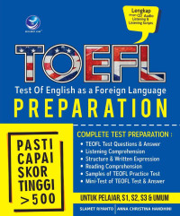 Toefl test of english as a foreign language preparation