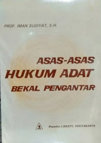 Asas-asas Hukum Adat Bekal Pengantar