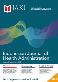 JAKI: Indonesia Journal of Health Administration