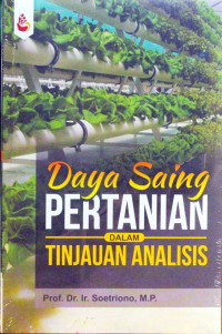 Buku Daya Saing Pertanian dalam Tinjauan Analisis