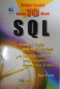 Image of Belajar sendiri : SQL dalam 10 menit