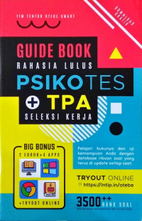 Image of Guide book rahasia lulus psikotes + TPA seleksi kerja