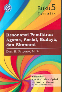 Image of Resonansi pemikiran agama, sosial, budaya, dan ekonomi : Buku ke 5