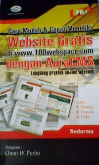Image of Cara mudah dan cepat memiliki website gratis di www.100webspace.com dengan Aura CMS