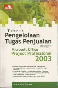Image of Teknik pengelolaan tugas penjualan dengan microsoft office project professional 2003
