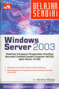 Image of Belajar sendiri windows server 2003