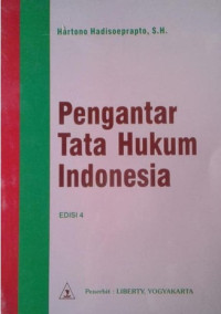 Pengantar Tata Hukum Indonesia Ed.4