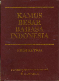 Kamus Besar Bahasa Indonesia (Edisi 3)