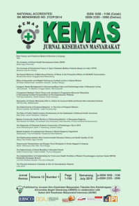 KEMAS : Jurnal kesehatan masyarakat (July 2016)