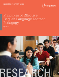 Principles of effective english language learner pedagogy